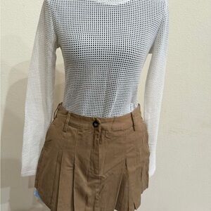 Zara Tan Khaki Skort